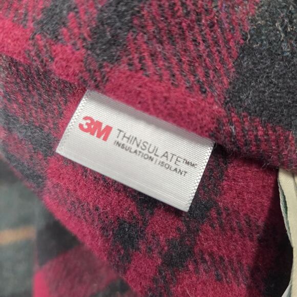 Vintage LL BEAN Tan Chore Jacket XL Canvas Barn Coat Removable Plaid Lining - Picture 11 of 16